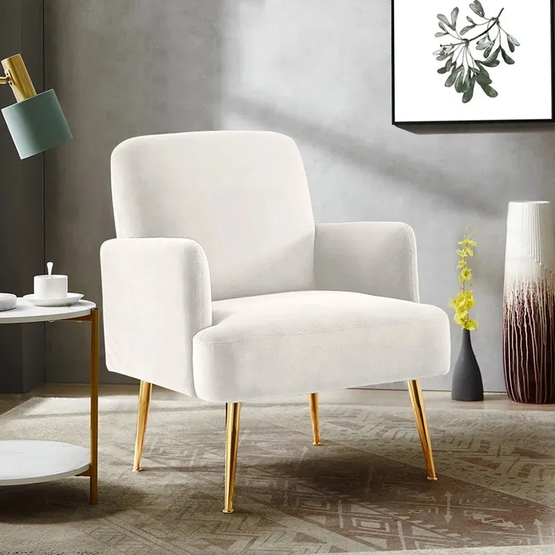 Serenza Neem Wood Accent Chair - White media 4