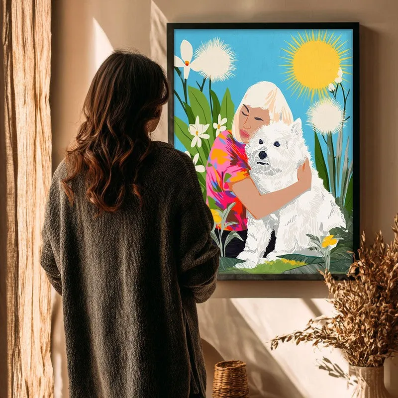 Bloomelle Canvas Wall Painting With Black Frame media 4