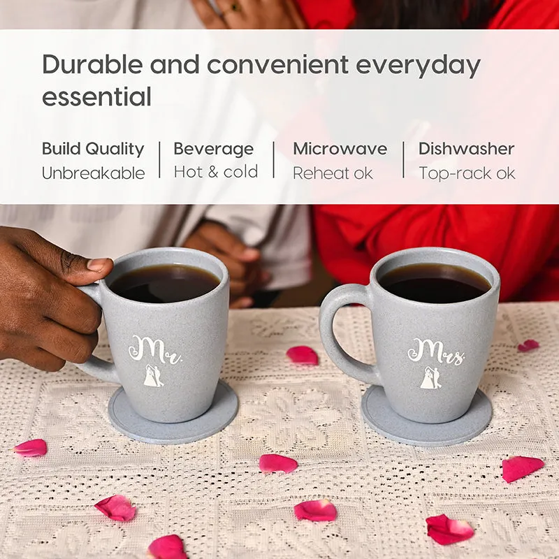 Ever Rice Husk Coffee Mug (300 mL Each/Pastel Blue) - Four Piece Set media 5