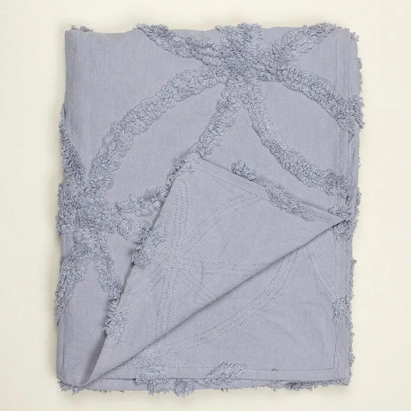 Marigo Cotton Throw - Light Grey media 4
