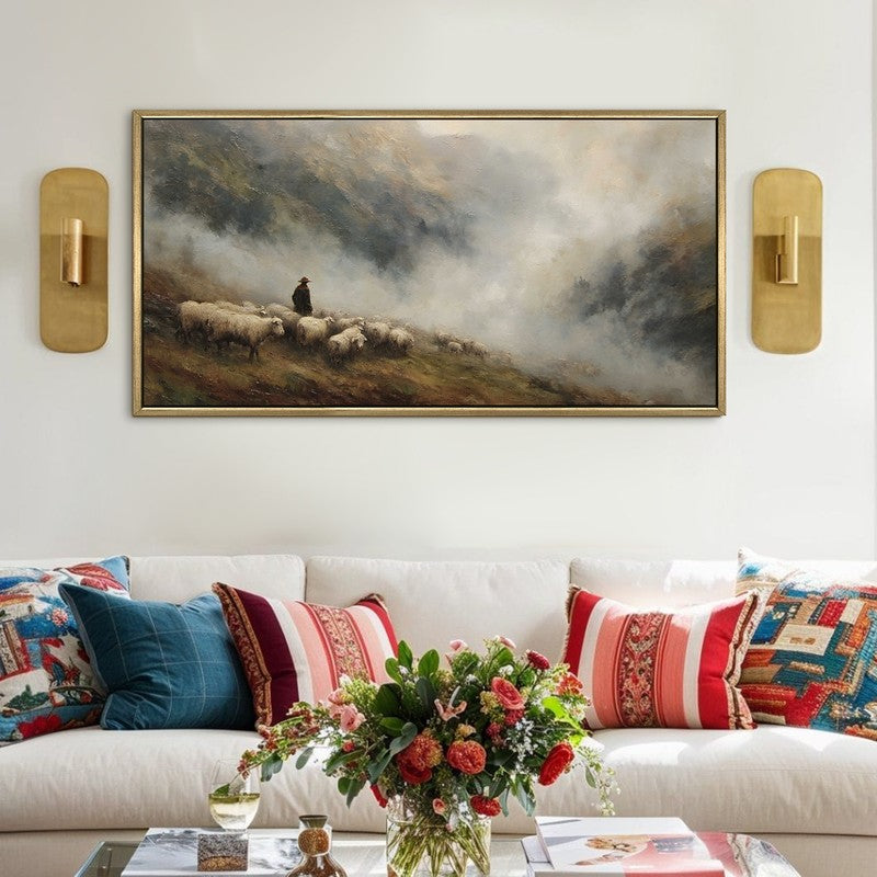 Fogbound Canvas Wall Painting With Frame