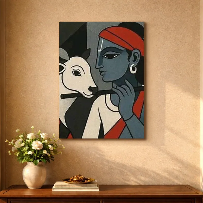 Royal Krishna Canvas Wall Art & Paintings media 5