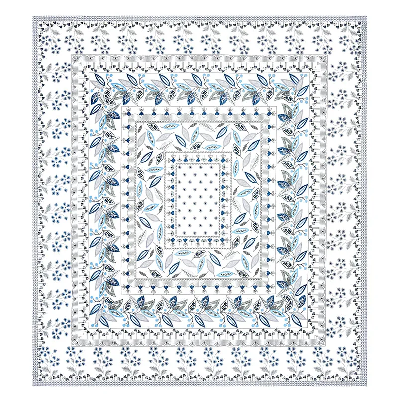 Aniditha Ethnic Cotton Bedsheet (Blue) - 160 TC media 5