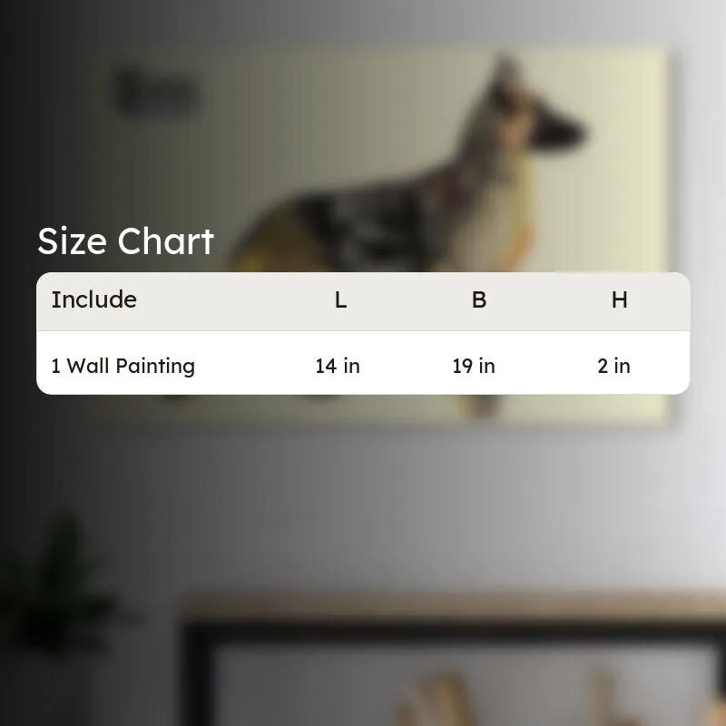 German Sheperd Canvas Wall Painting media 5