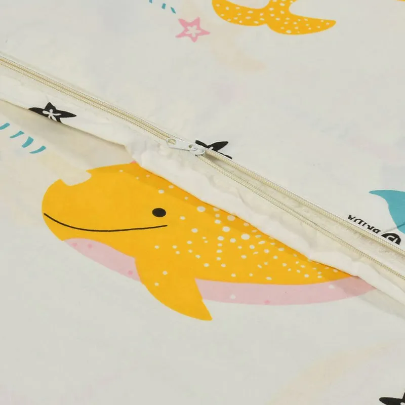 Fins & Pastels Kids' Cotton Duvet Cover - 210 TC media 5