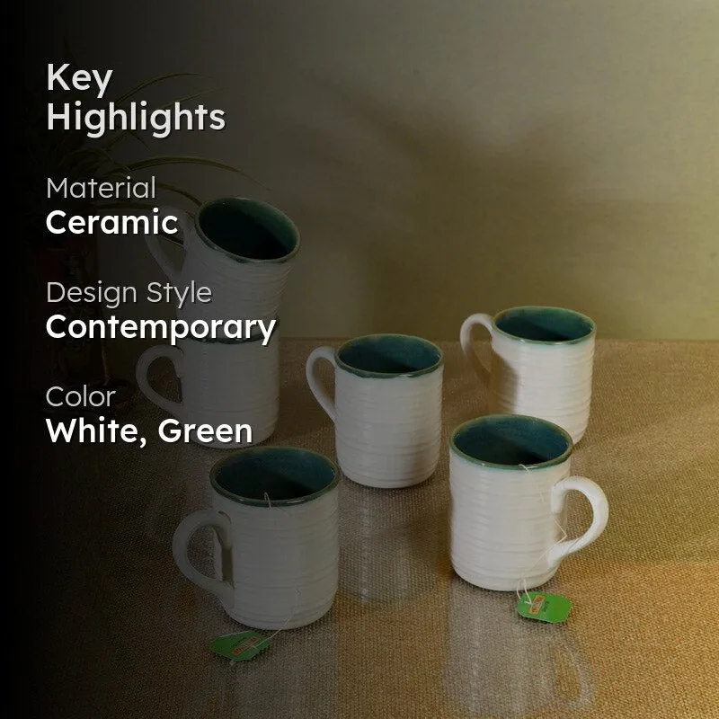 Anduj Ceramic Tea Cup (150 mL Each) - Set of Six media 2