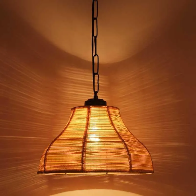 Linzo Curved Fabric Ceiling Lamp media 1