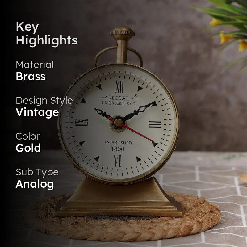 Ocato Brass Table Clock media 2
