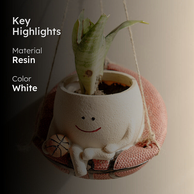 Basketball Player Resin Planter media 2