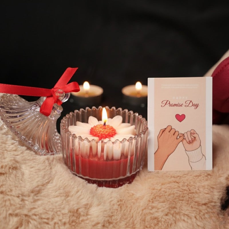 HeartGlow Scented Candle - Red media 4
