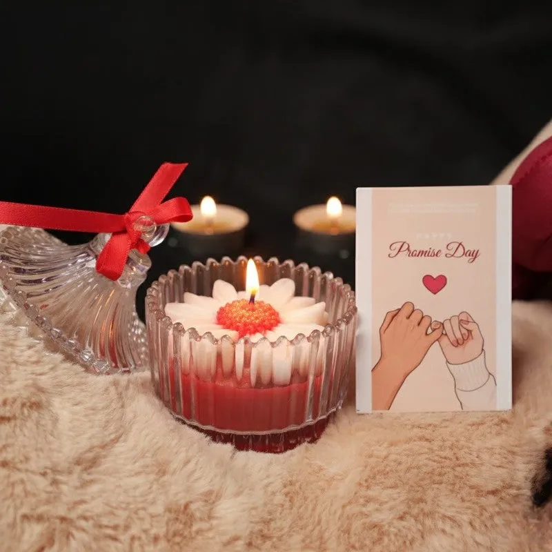 HeartGlow Scented Candle - Red media 4