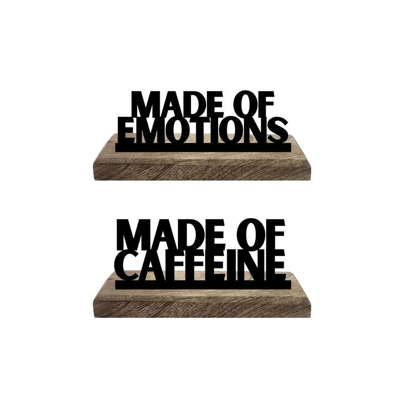 Made Of Emotions Typography Showpiece - Set Of Two media 4