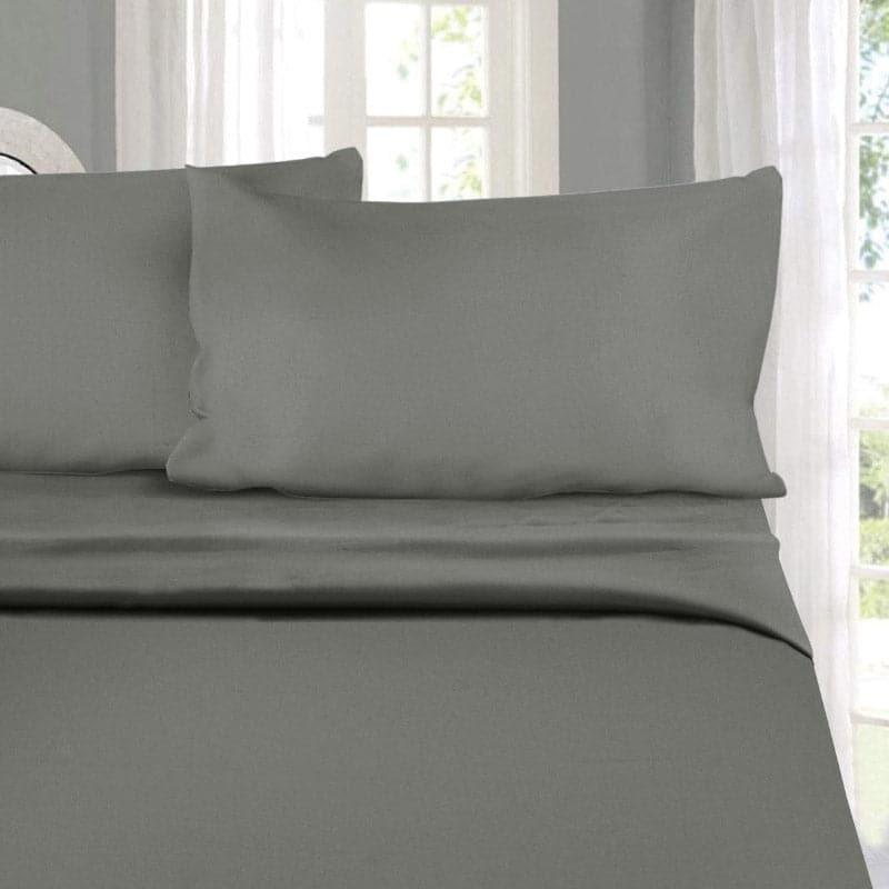 Cotton Candy Cotton Bedsheet (Grey) - 210 TC media 5