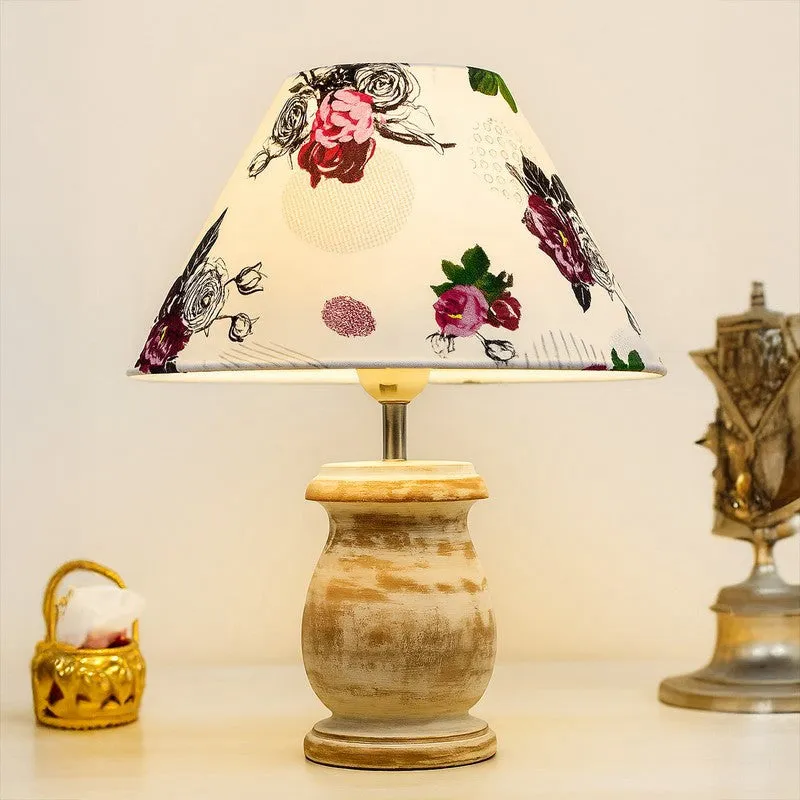Aliora Rosa Wooden Table Lamp - Multicolor media 1