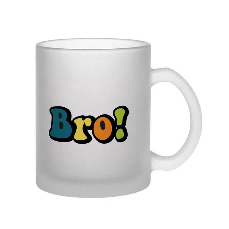 Bro Broski Glass Coffee Mug (330 mL) media 4