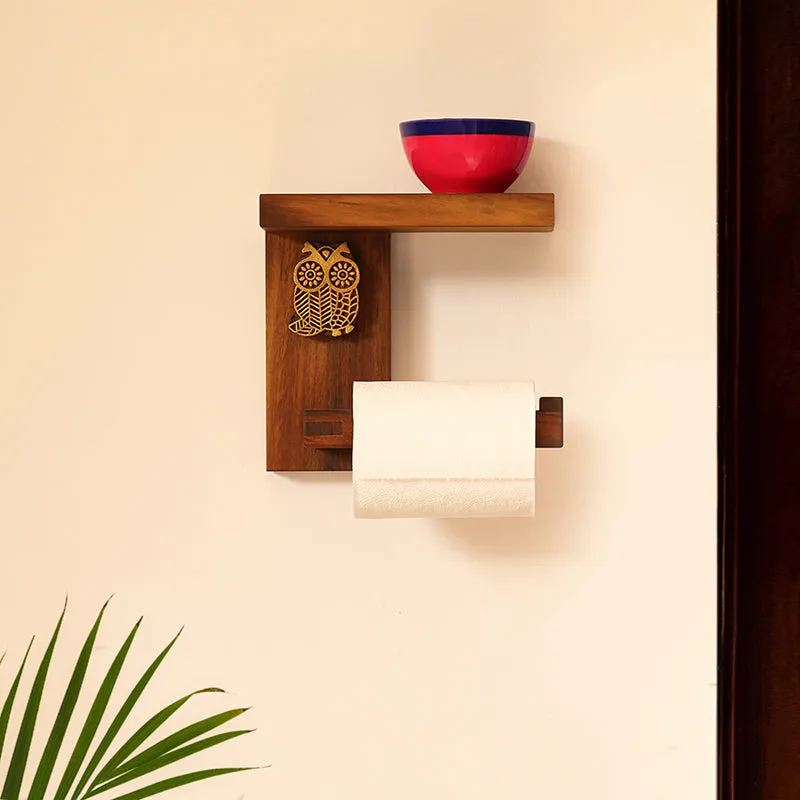 Hylde Sheesham Wood Wall Shelf media 1