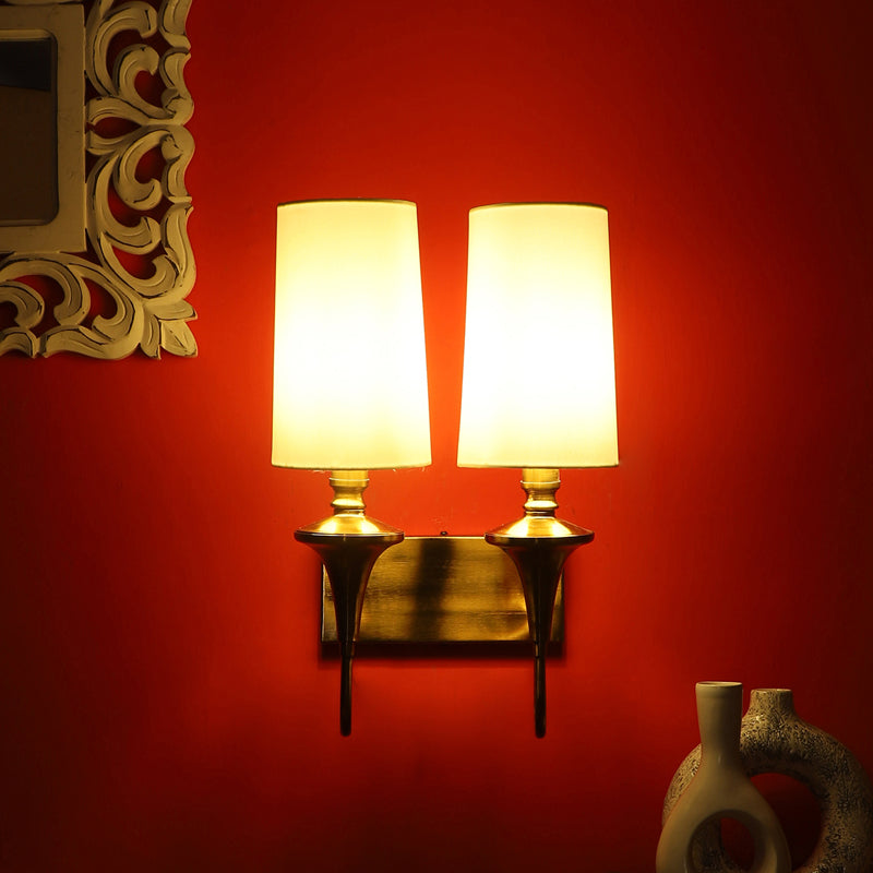 Linera Cotton Wall Lamp With Iron Base media 4