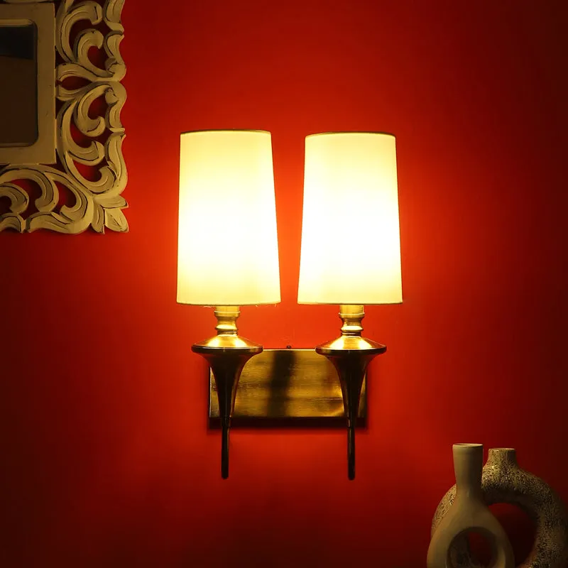 Linera Cotton Wall Lamp With Iron Base media 4