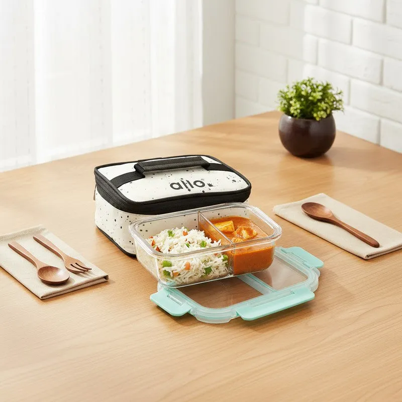 Snakvi Leak Proof Glass Lunch Box - 580 ML - 3