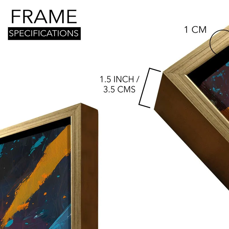Amplified Nights Canvas Wall Painting With Frame media 8