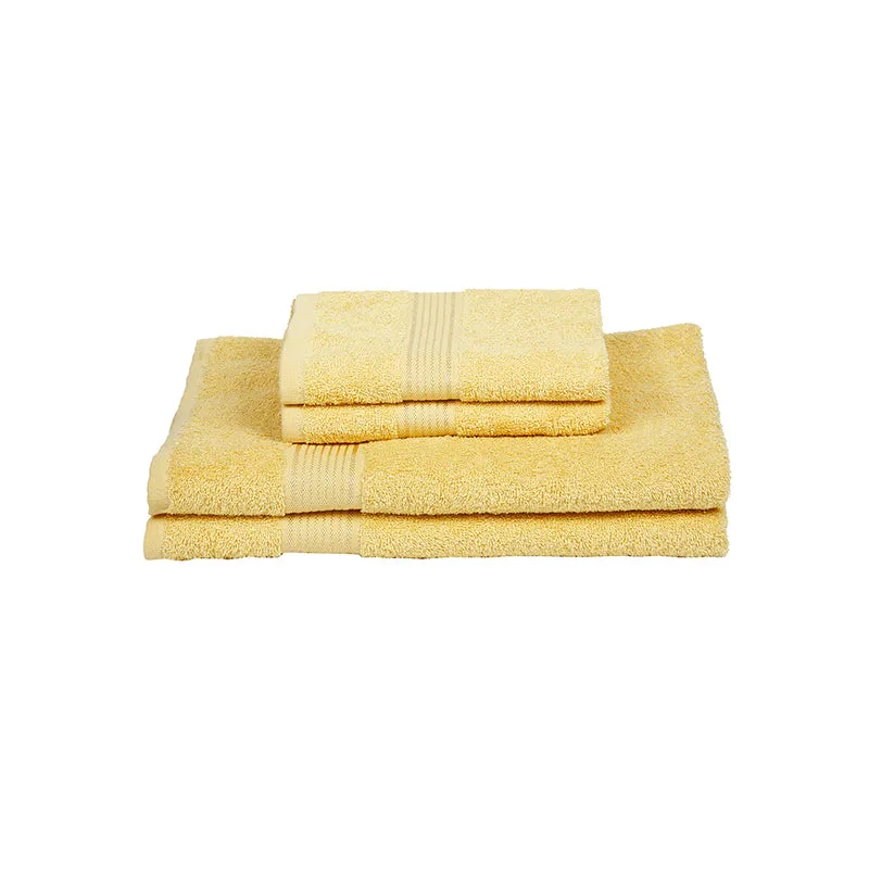 Eva Quick Dry Towel Combo (Yellow) - Four Piece Set media 3