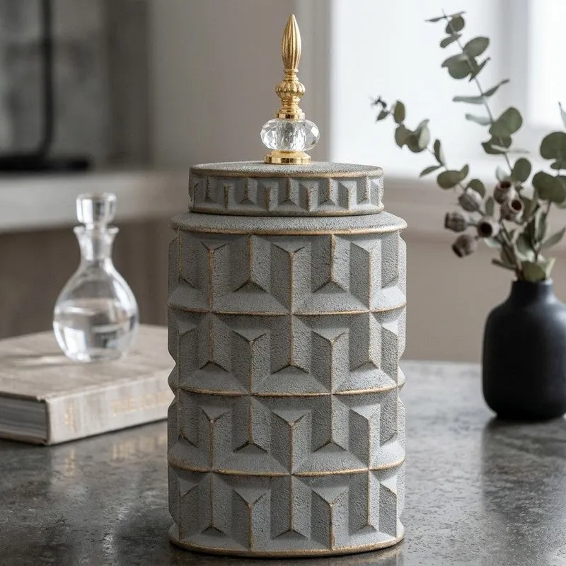 Ashwave Ceramic Jar Showpiece - Medium media 1