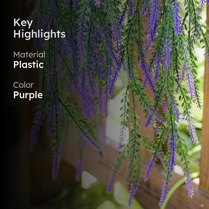 Faux Lavender Garland media 2