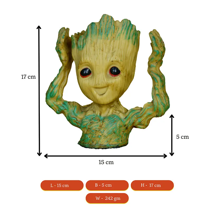 Happy Groot Resin Showpiece media 7