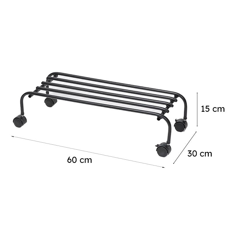 The Willow Loft Metal Plant Stand With Wheels - Set Of Two media 8