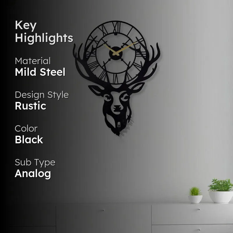 Arcate Silent Wall Clock - Black media 2