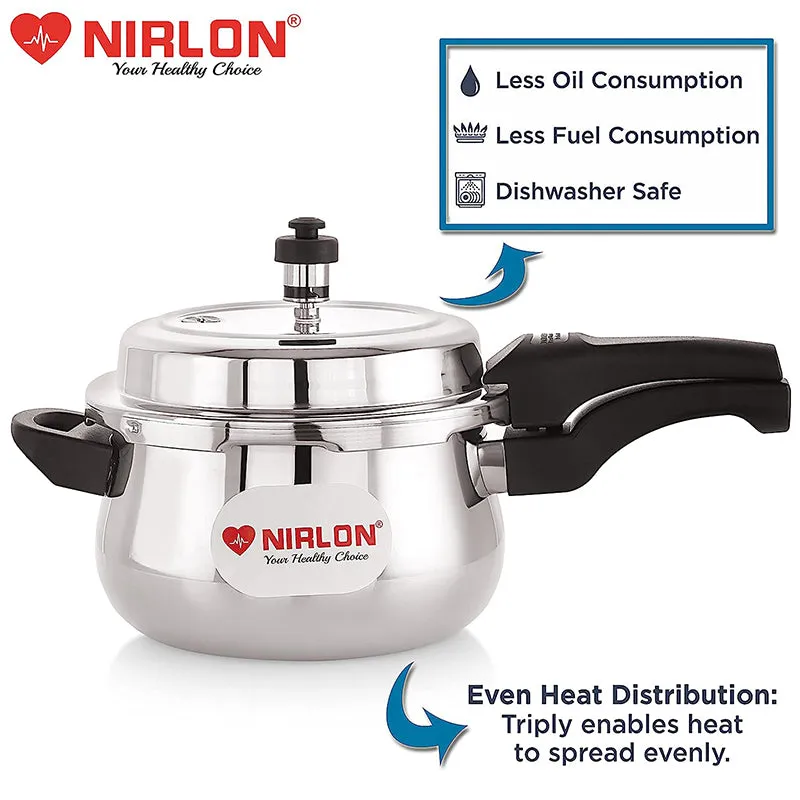 Nirlon Steel Pressure Cooker Outer Lid - 5000 ML/ 9 Inches media 5