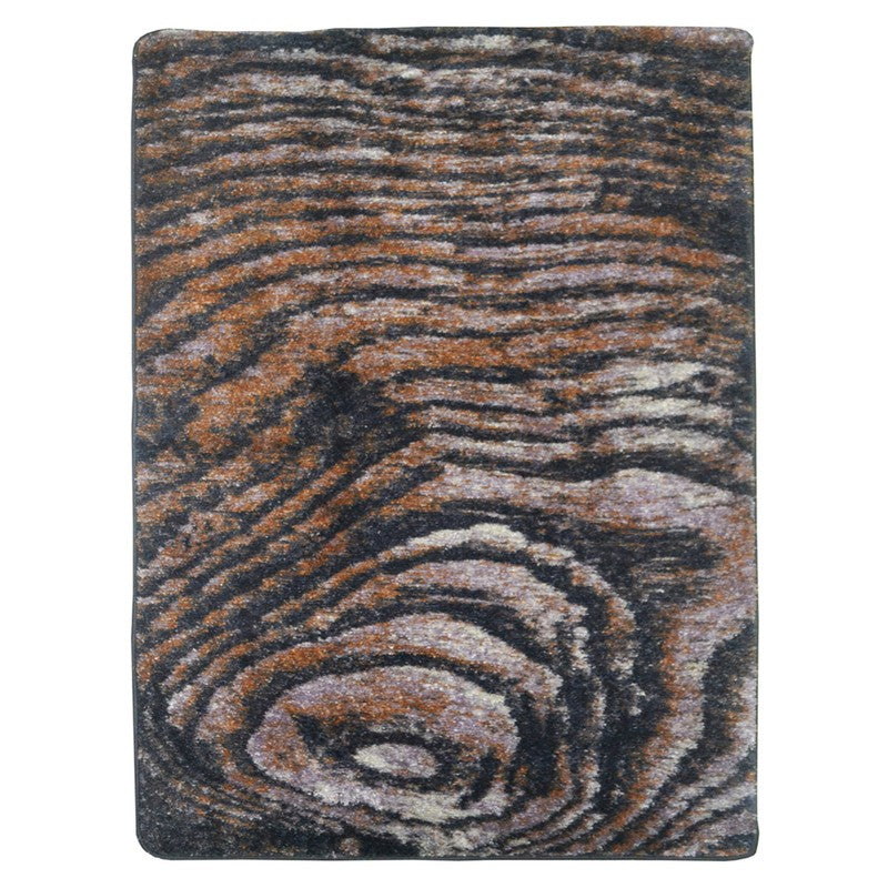 Navori Abstract Micro Fiber Area Rug - Brown,Grey