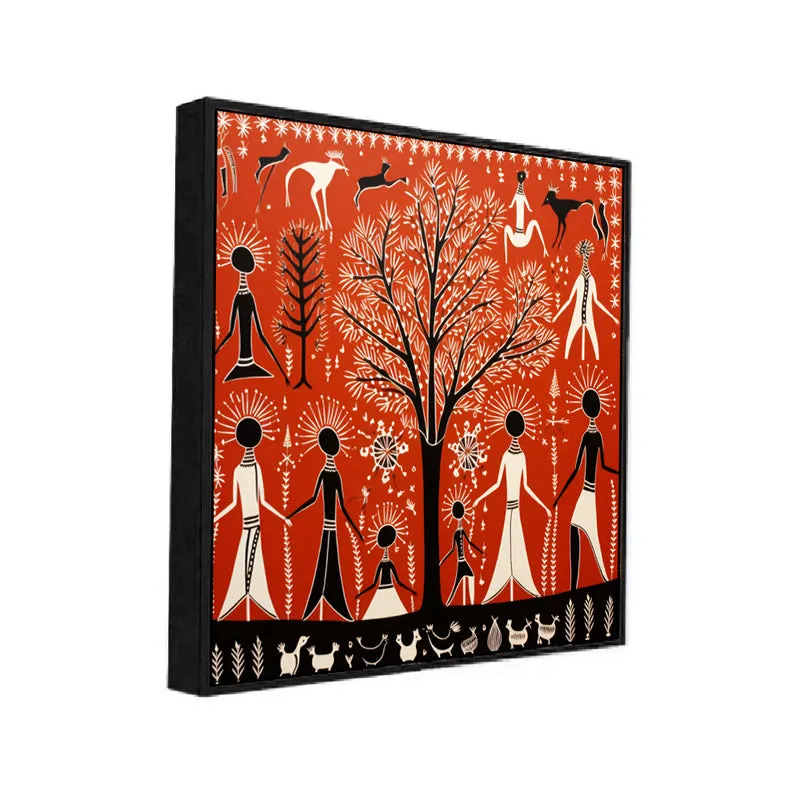Scarlet Tribe II Canvas Wall Art With Frame media 3