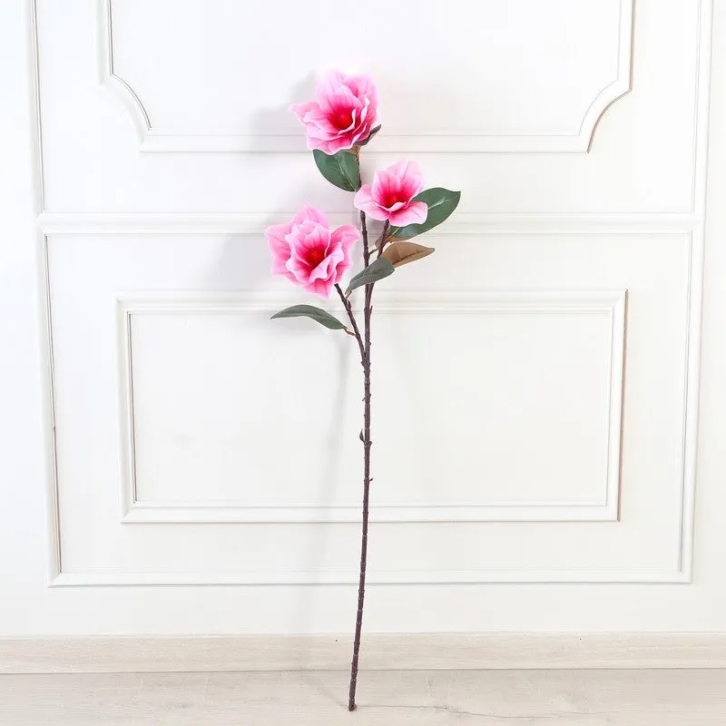 Floreva Magnolia Silicone Artificial Flower - Pink media 3