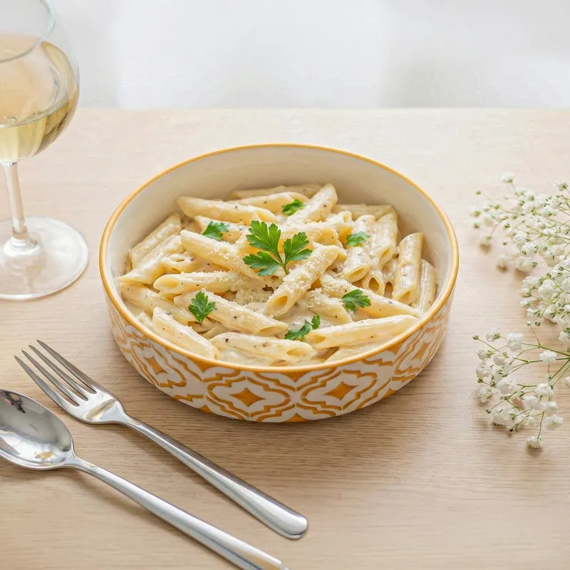 Zalvo Ceramic Salad Bowl (700 mL Each) - Set Of Two media 3
