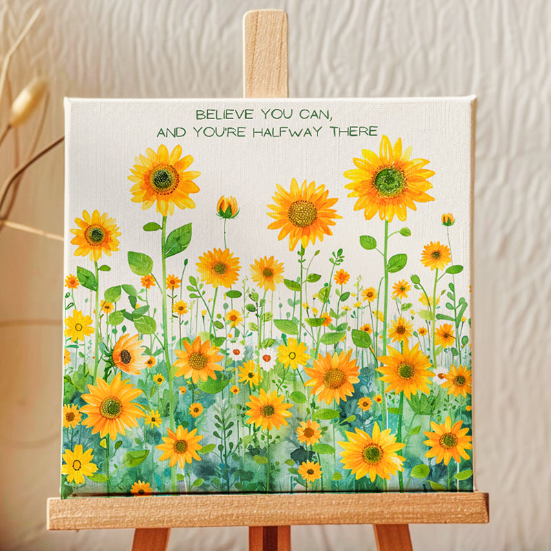 Sunflower Fields Canvas Showpiece