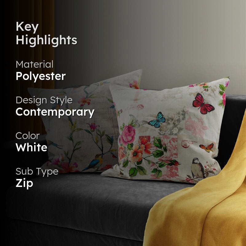 Shone LilaReversible Cushion Cover - Set Of Two media 2