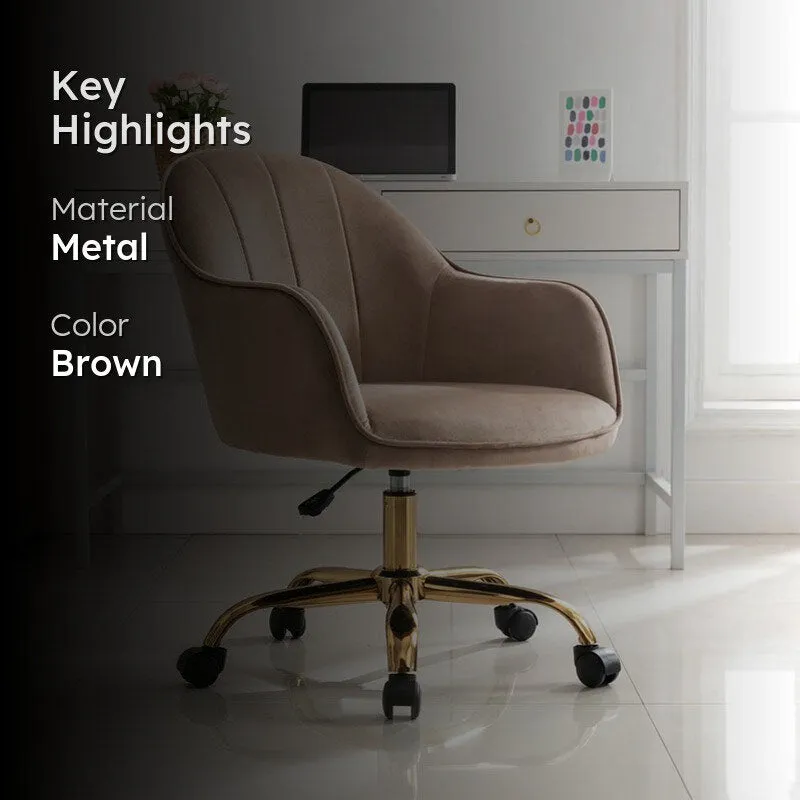 Chairon Metal Office Chair - Brown media 2