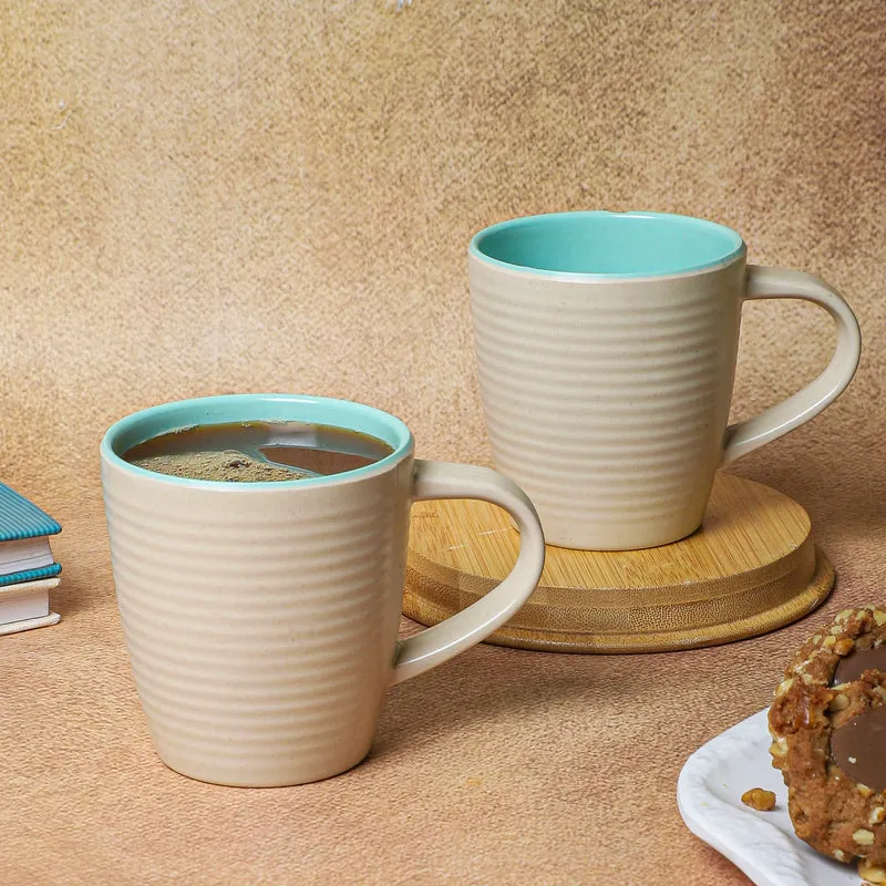 Brew Melamine Coffee Mug (250 mL Each/Beige) - Set of Two media 1