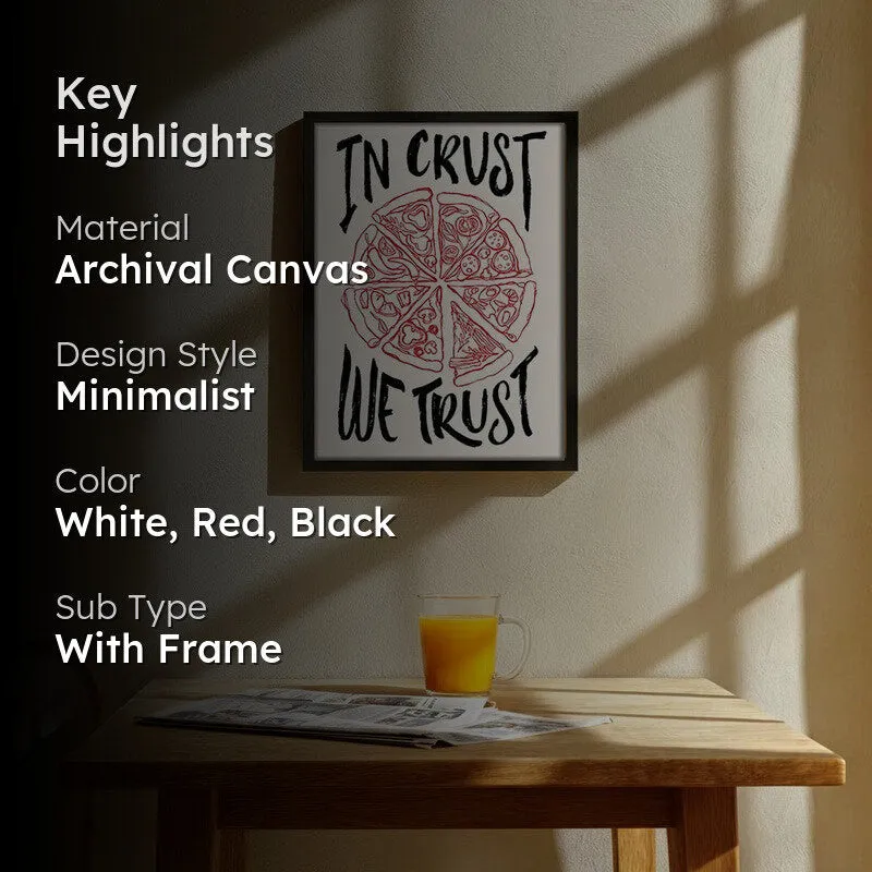Crust Trust Archival Canvas Wall Art - Black media 2
