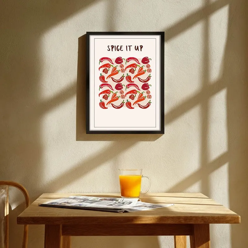 Spice it Up Archival Canvas Wall Art - Black media 1