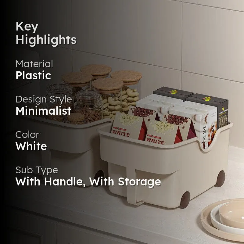 SleekStore Plastic Organizers With Wheels - Set Of Two media 2