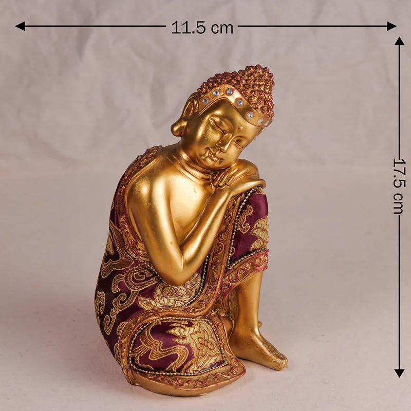 Buddha In Thoughts Showpiece media 6