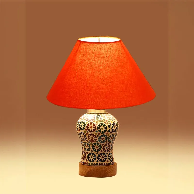 Solvra Wooden Table Lamp - Multicolor media 6