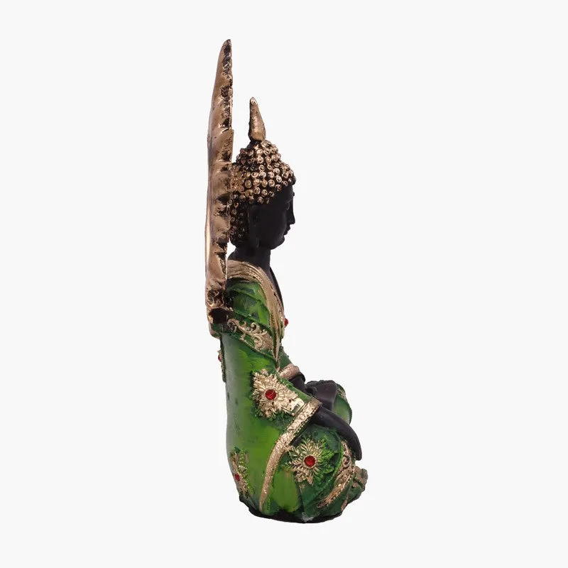 Divine Stillness Buddha Idol - Green media 4