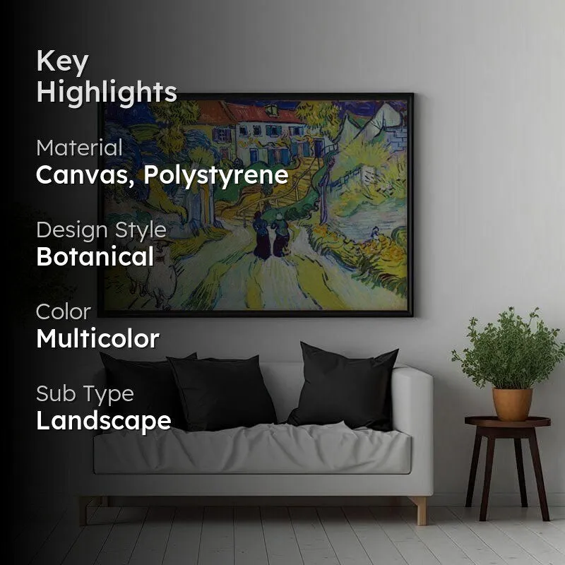 Stairway At Auvers By Vincent Van Gogh - Black Frame media 2