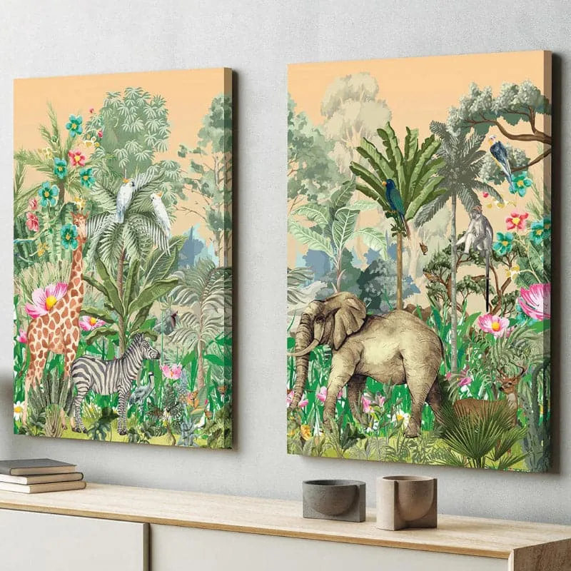Essence Of Miniature Wall Painting - Set Of Two media 1