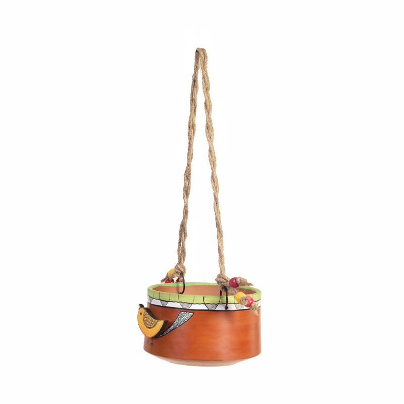 Misha Handpainted Terracotta Planter media 5
