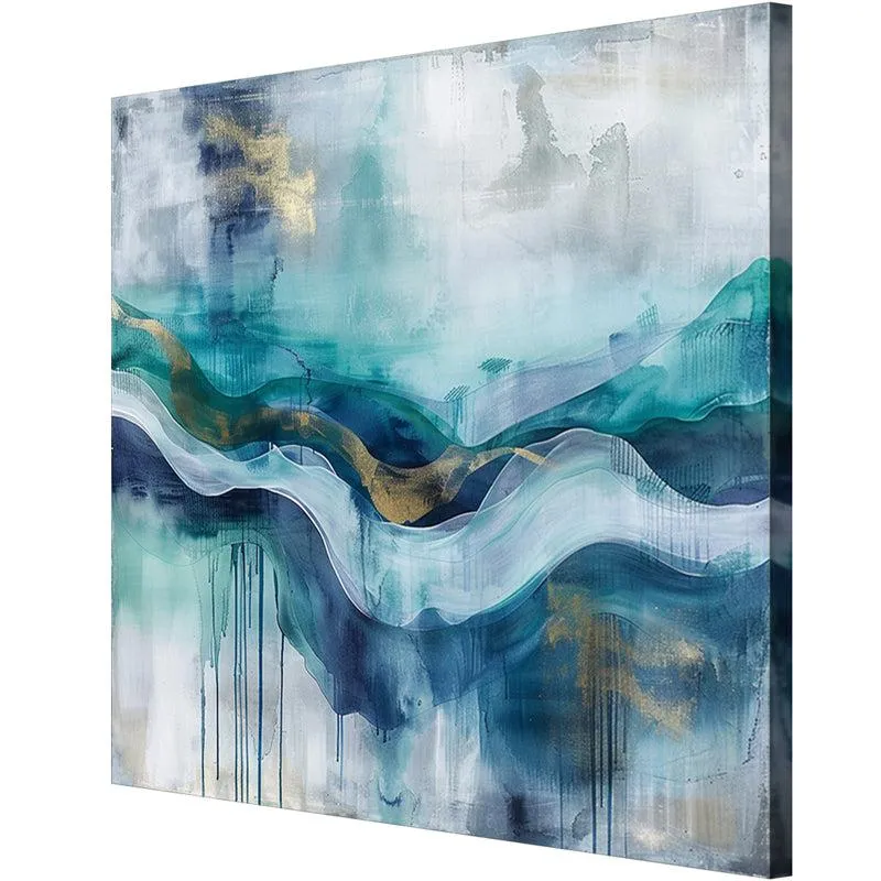 Calm Currents Abstract Wall Painting media 5