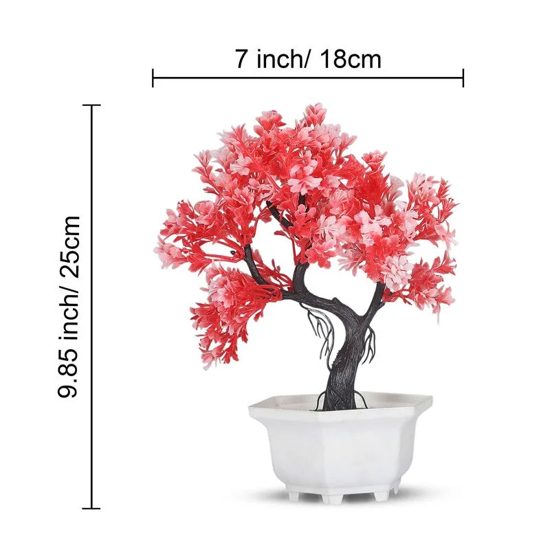 Bonsai Tree with Pot (Yellow,Red) - Set Of Two media 6